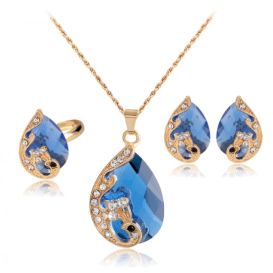 Wholesale Jewelry Peacock Necklace Set Wholesale Jewelry Peacock Necklace Set